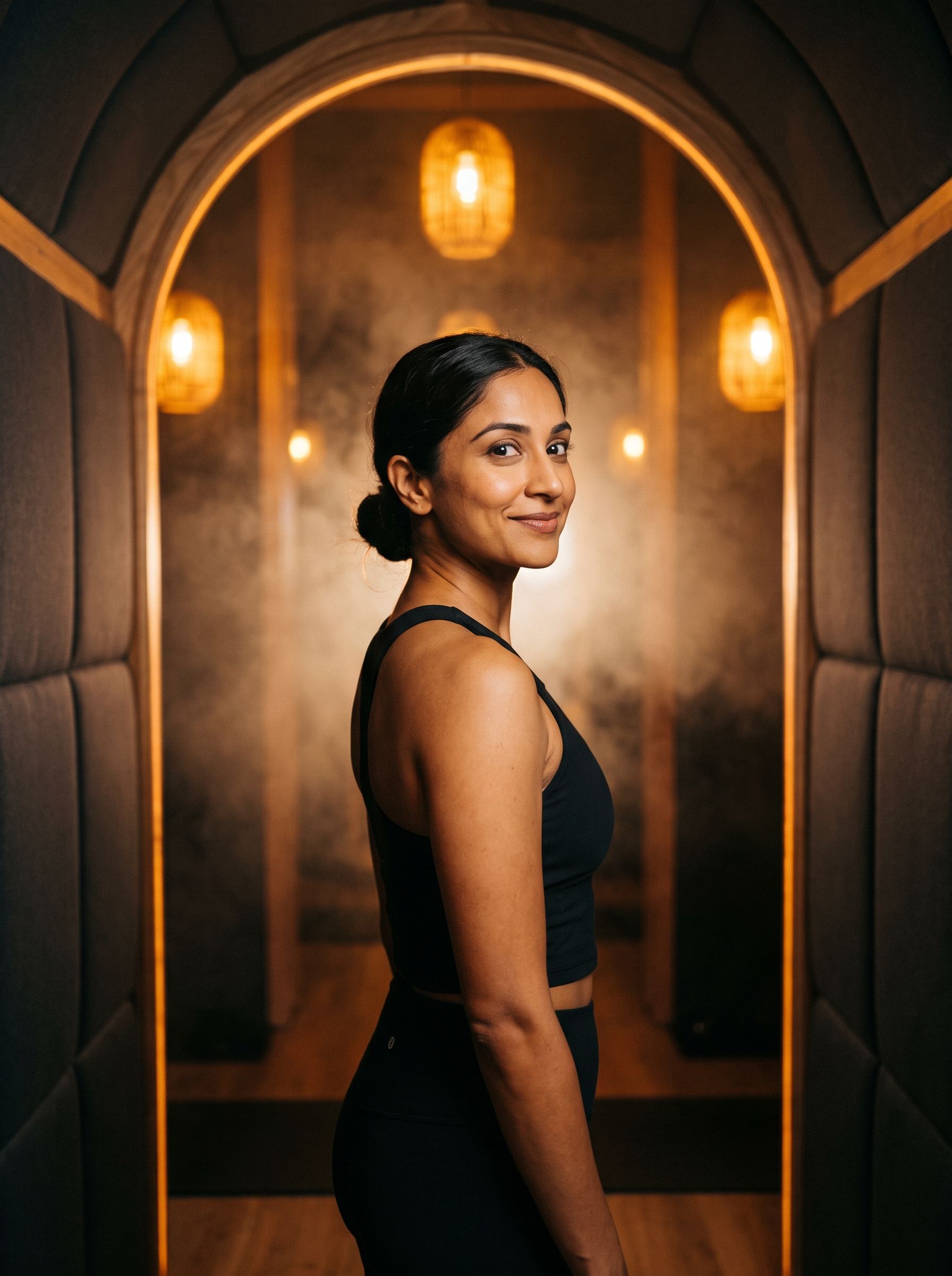 Portrait of a pilates instructor in the pod